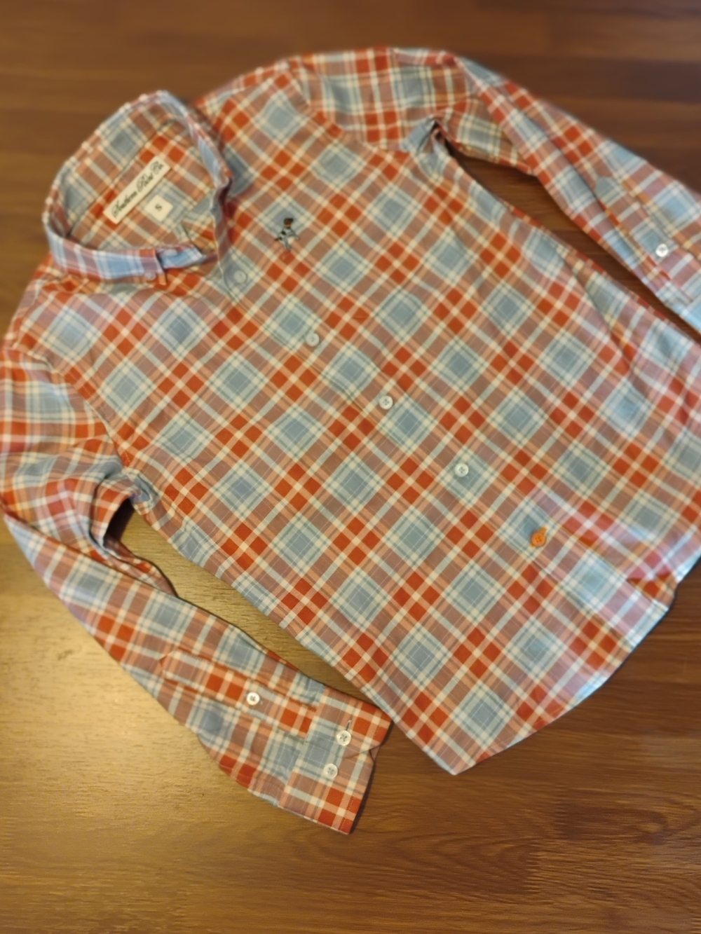 Southern Point Co. Plaid Button Down Shirt Red Blue Size S